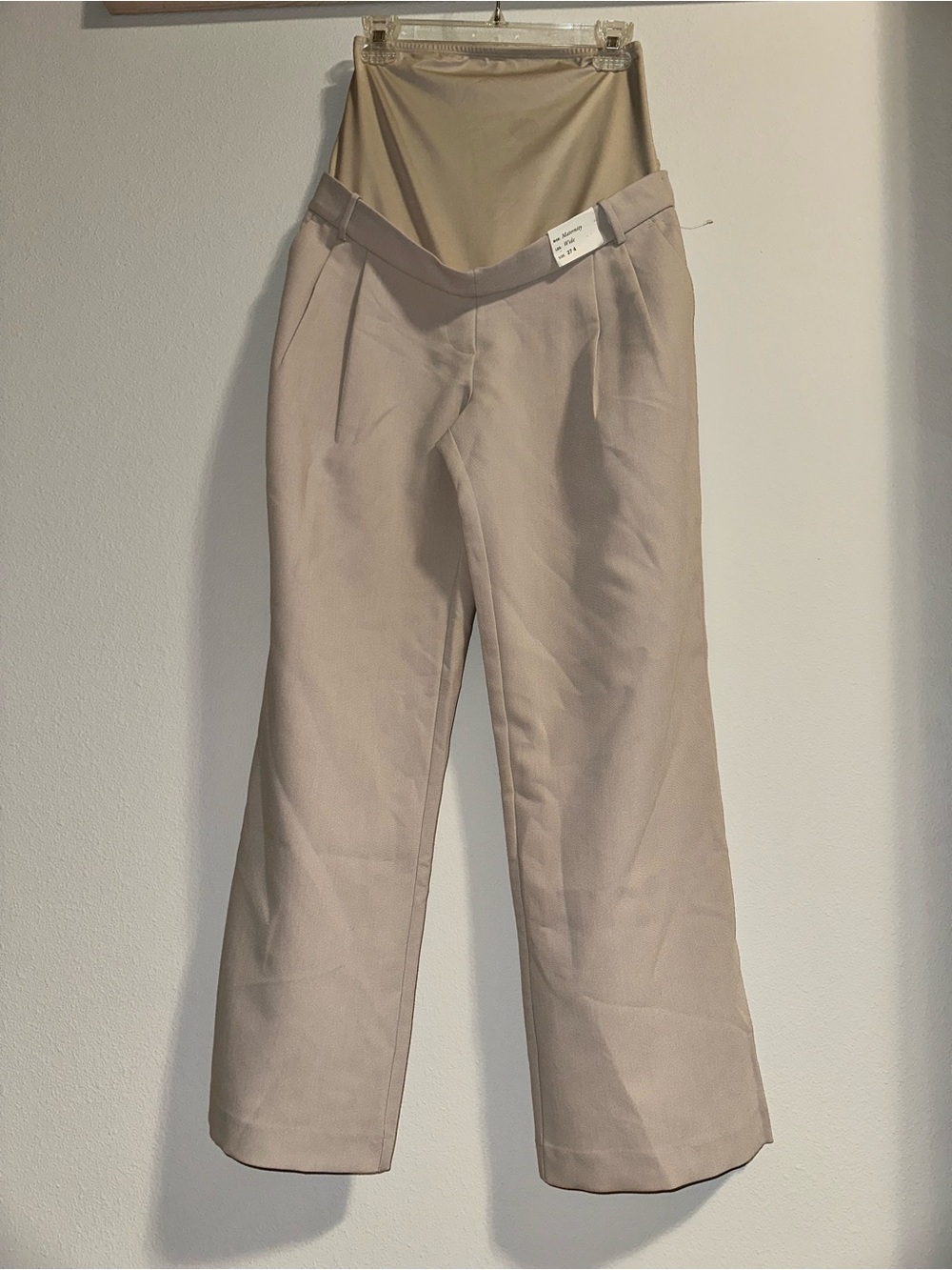 Abercrombie & Fitch Beige/Tan Wide Leg Maternity Pants Trousers size 27/4